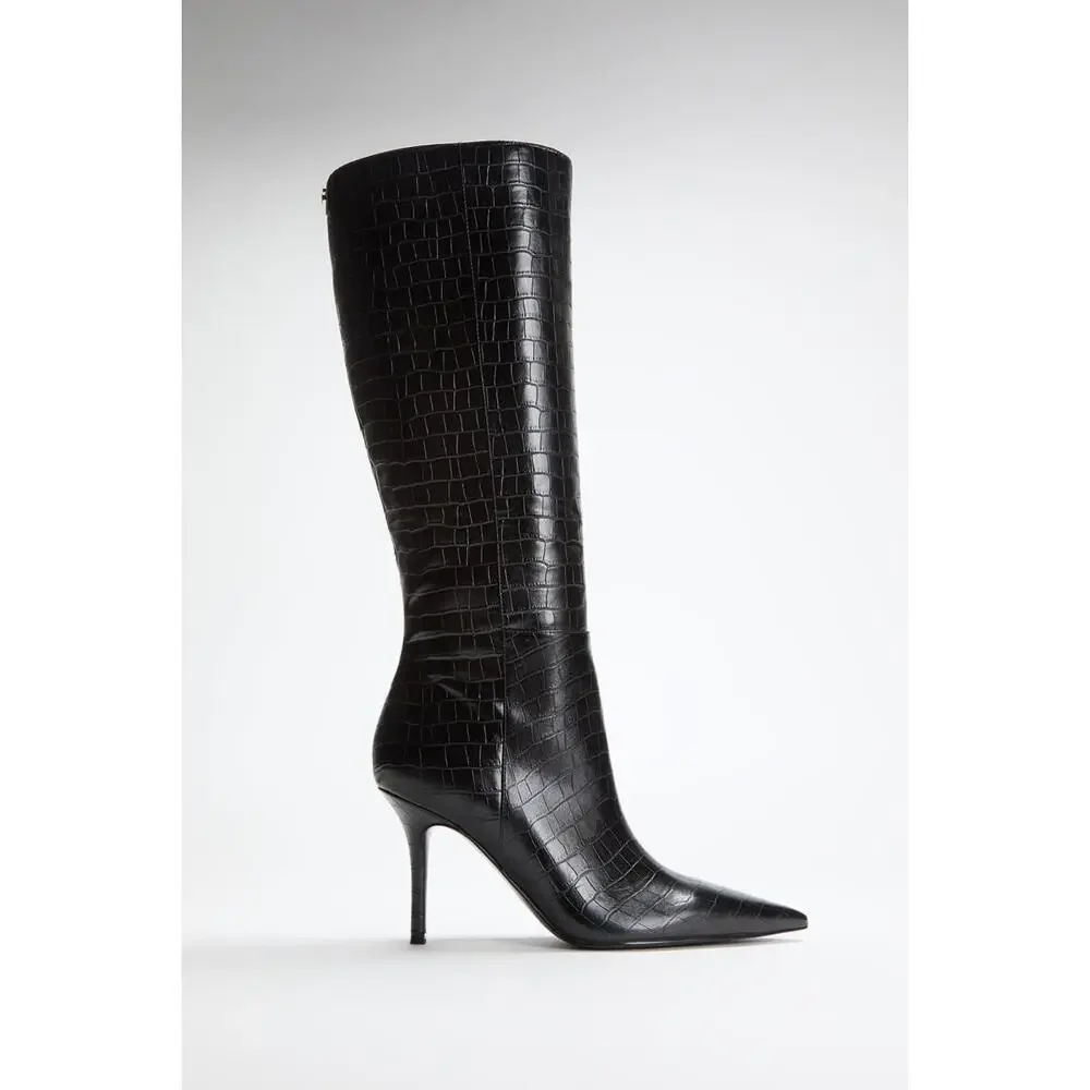 GUESS Women's Wayla Dress Leather Boots Size 9.5 MSRP $179